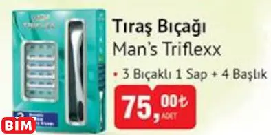 MAN’S TRİFLEXX   TIRAŞ BIÇAĞI
